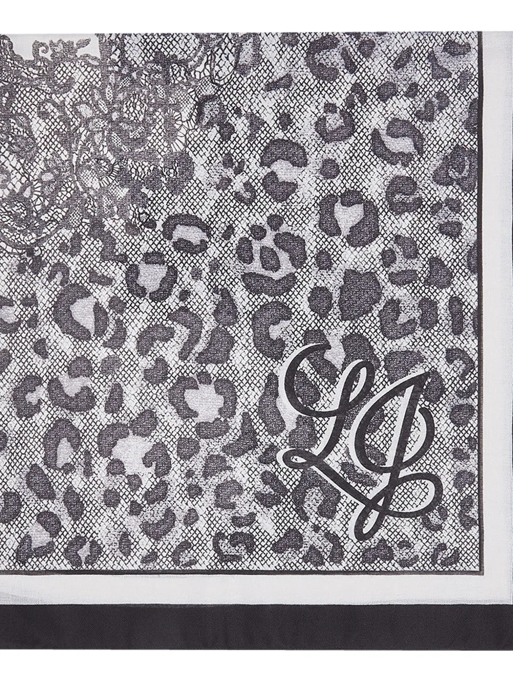 LIU JO scarf large animal-print Wit