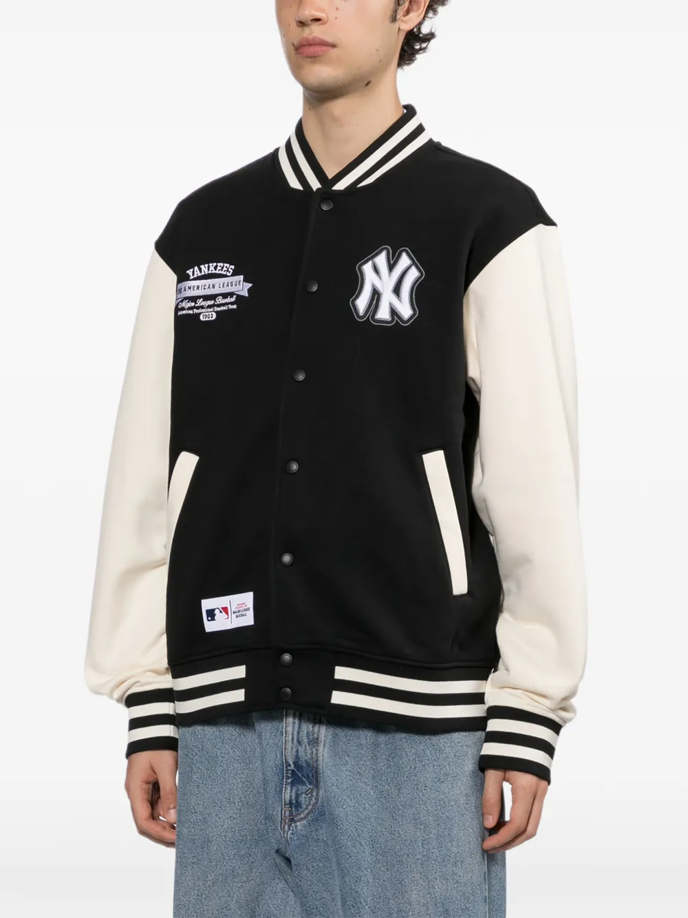 NEW ERA CAP New York Yankees varsity jacket Zwart