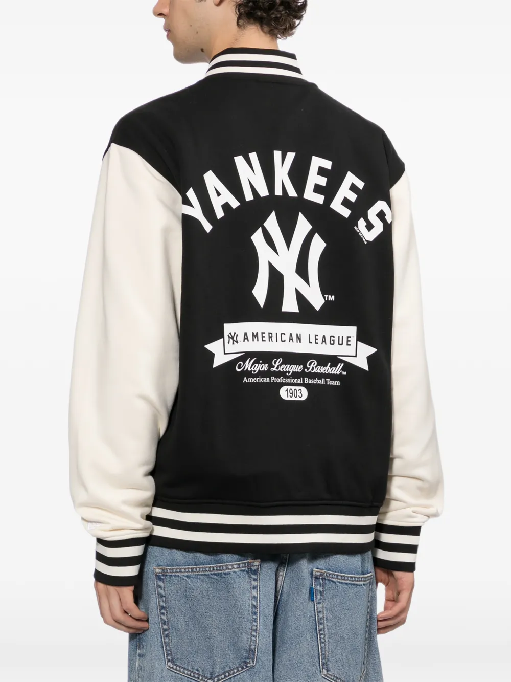 NEW ERA CAP New York Yankees varsity jacket Zwart