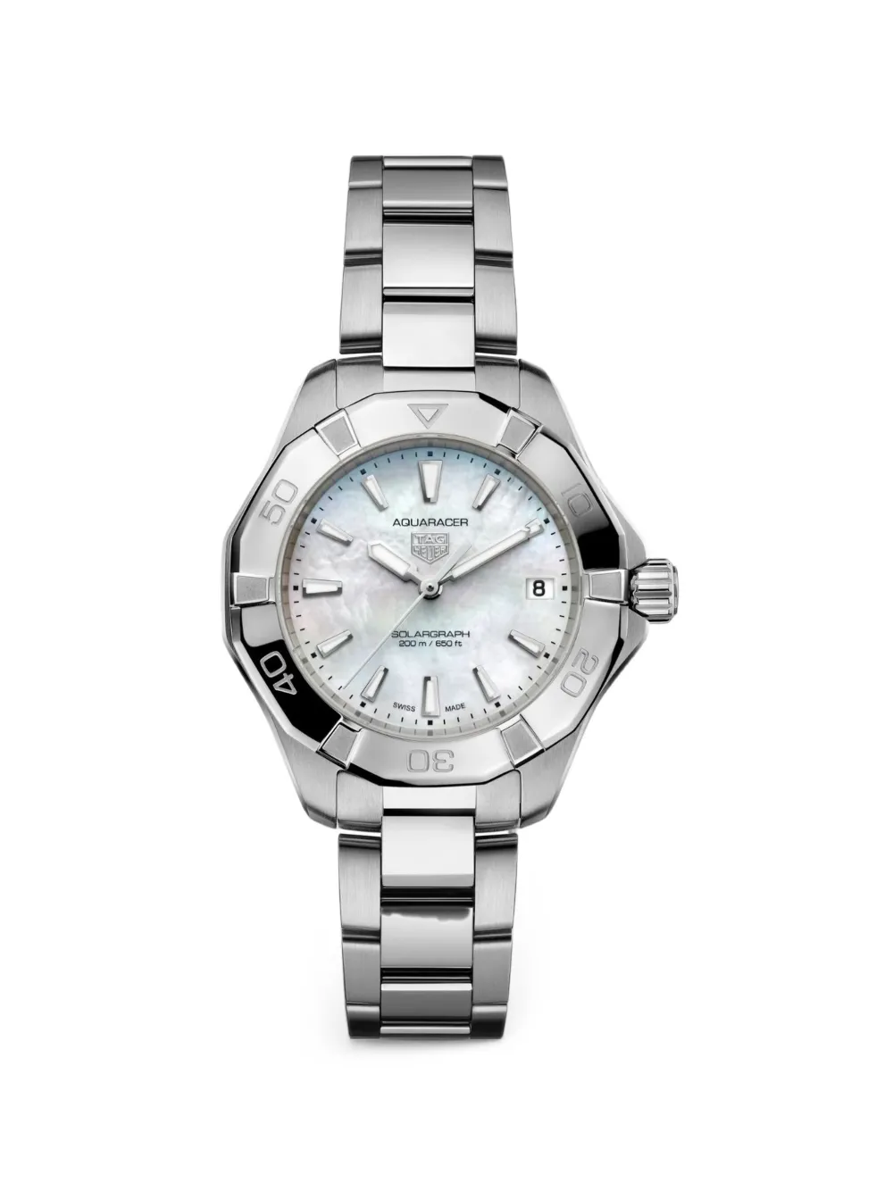 TAG Heuer Aquaracer Solargraph 34mm watch - Bianco