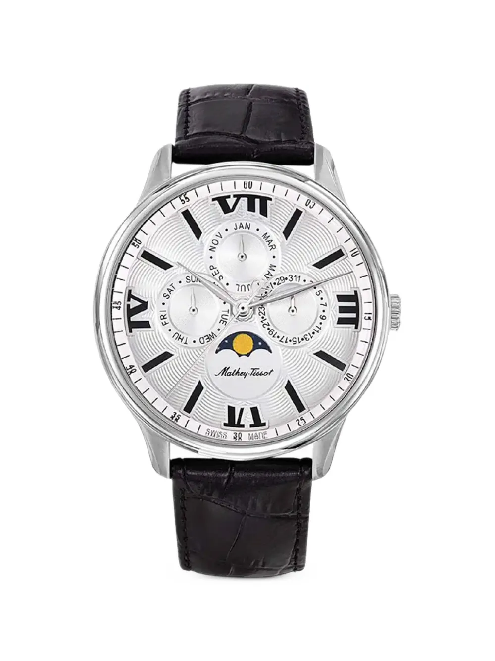 Mathey-tissot Edmond Moon 42mm Watch In Black