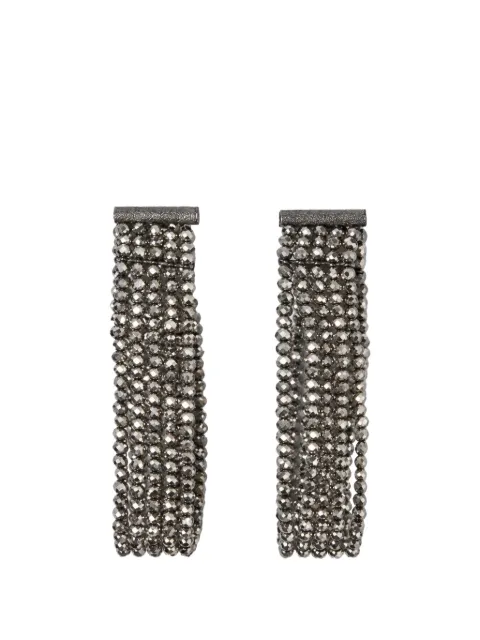 Brunello Cucinelli glass beaded earrings