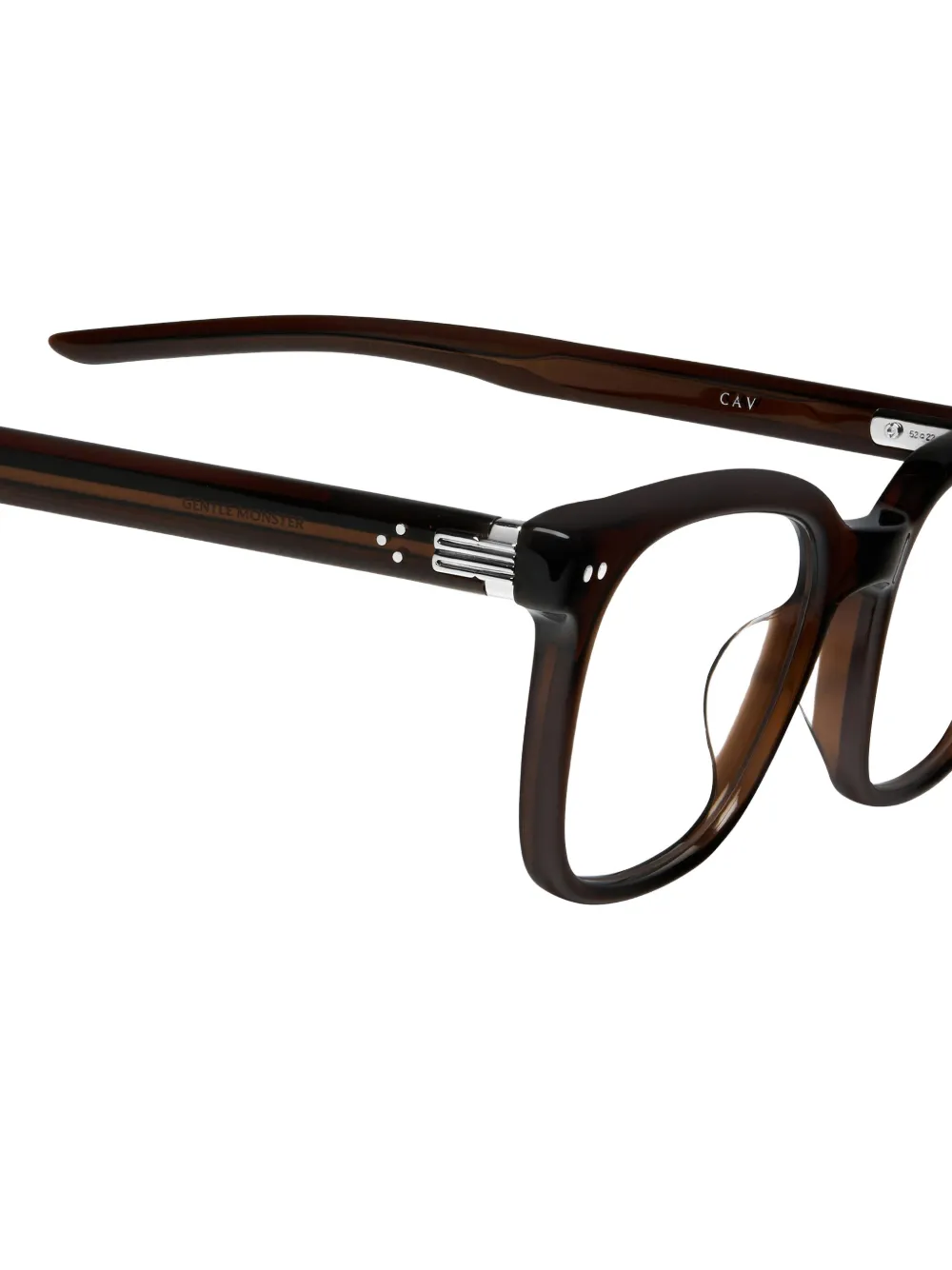 Gentle Monster Cav square-frame glasses Bruin