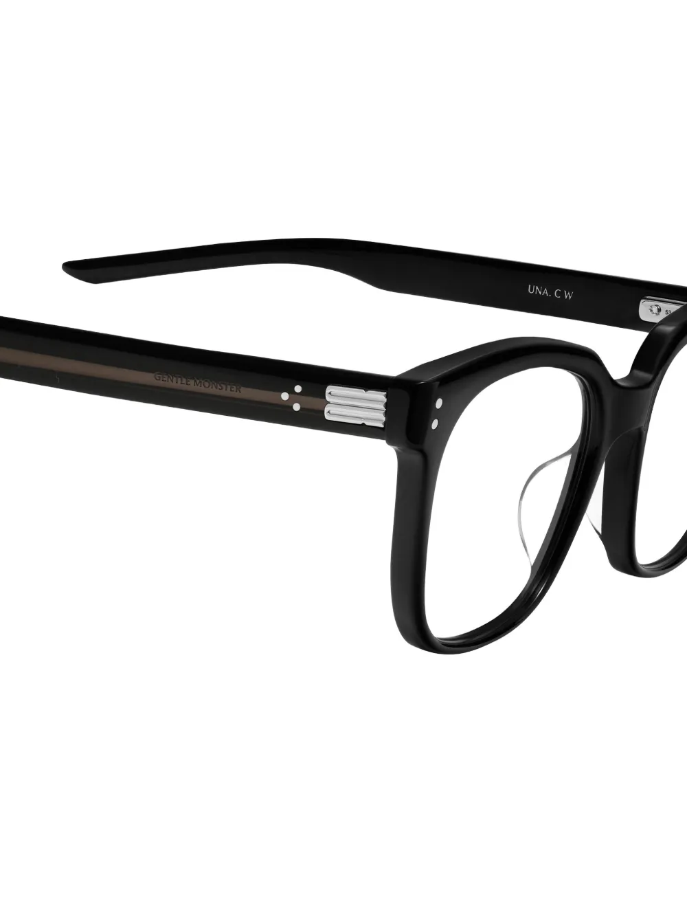 Gentle Monster Una.C W 01 square-frame glasses Zwart
