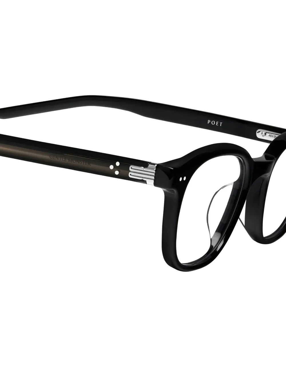 Gentle Monster Poet 01 square-frame glasses Zwart