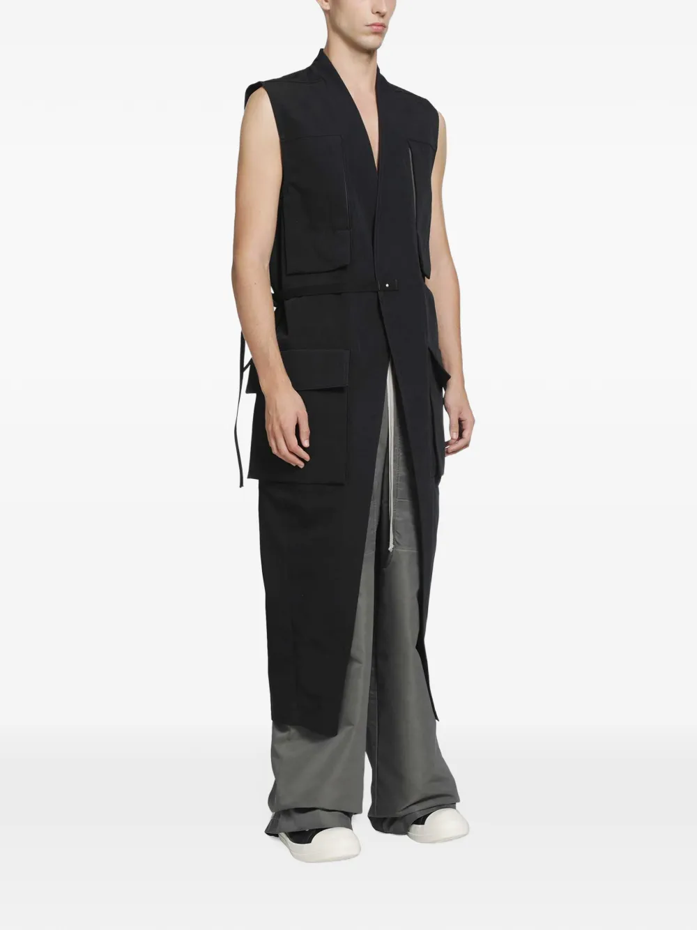 Rick Owens Tower Lab cargo vest Zwart