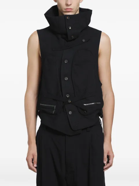 Ziggy Chen gilet utilitaire à col montant