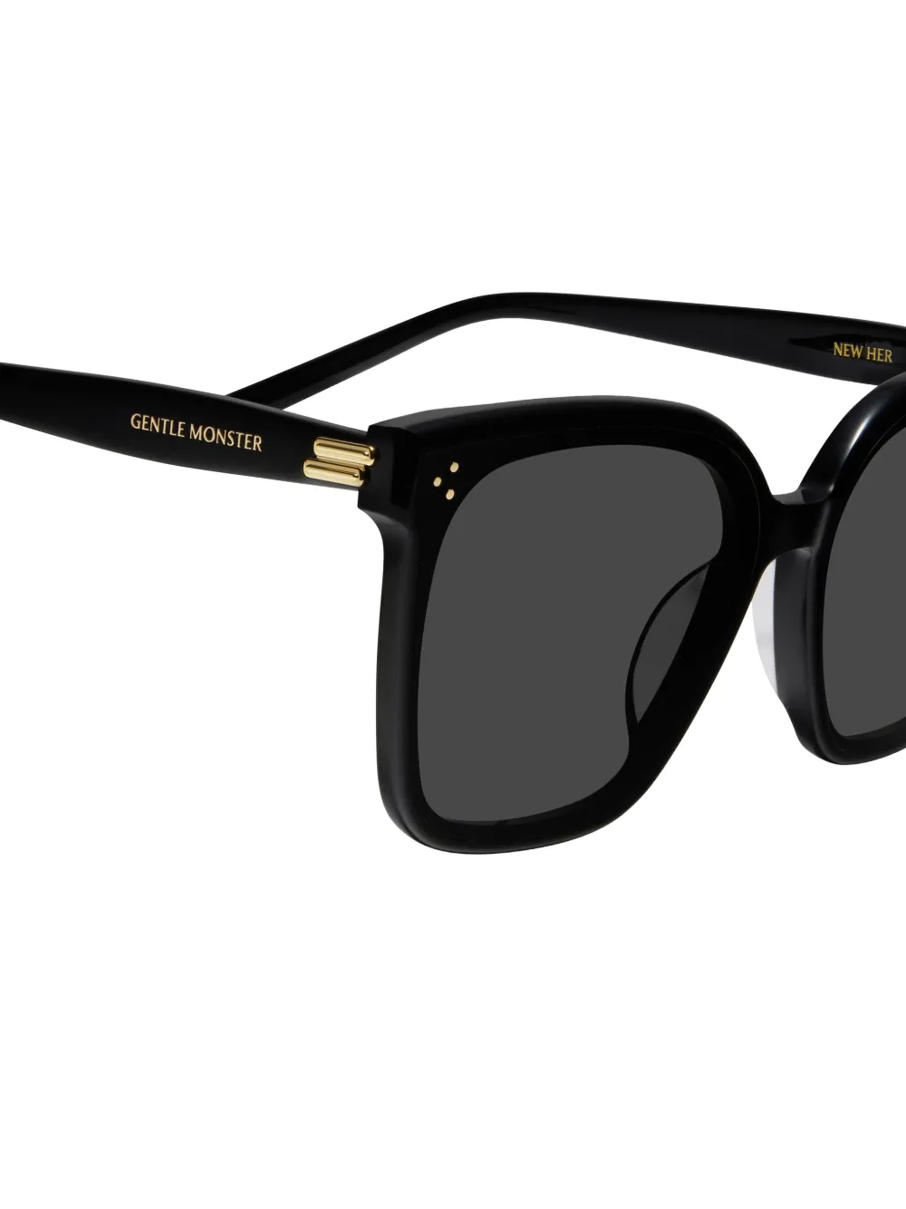 Gentle Monster New Her 01 square-frame sunglasses Zwart