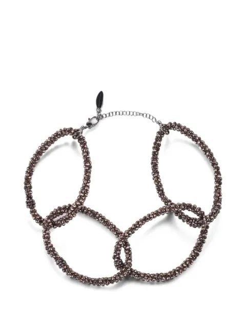Brunello Cucinelli hematite chain-link choker