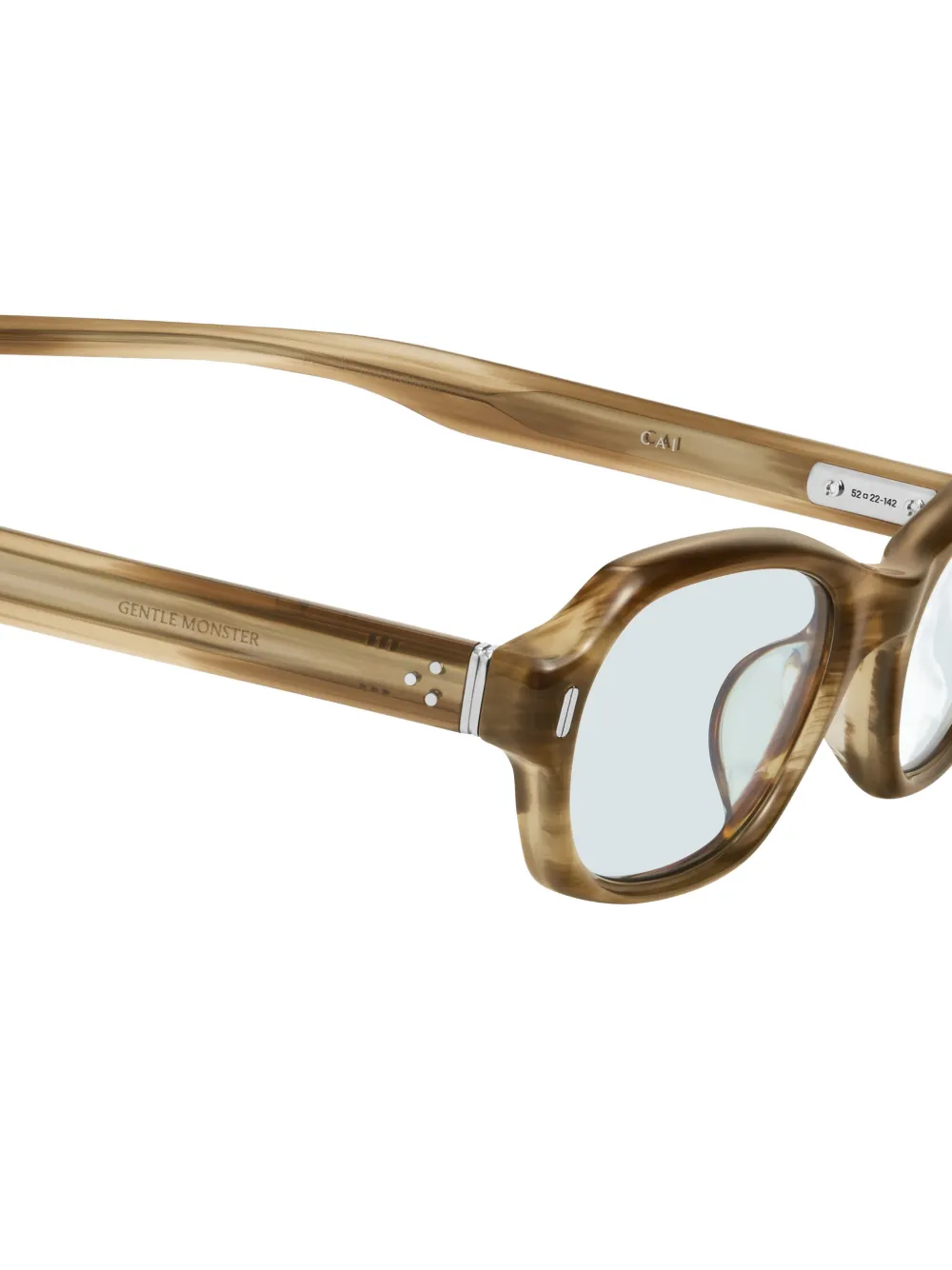 Gentle Monster Cai B1 rectangle-frame sunglasses Bruin