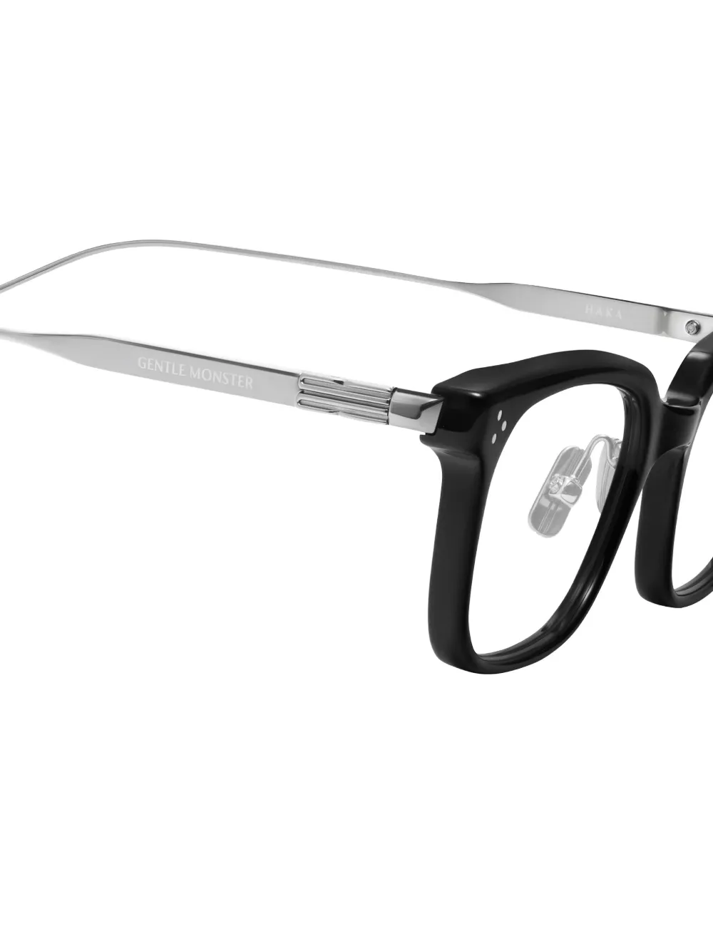 Gentle Monster Haka 01 rectangle-frame glasses Zwart