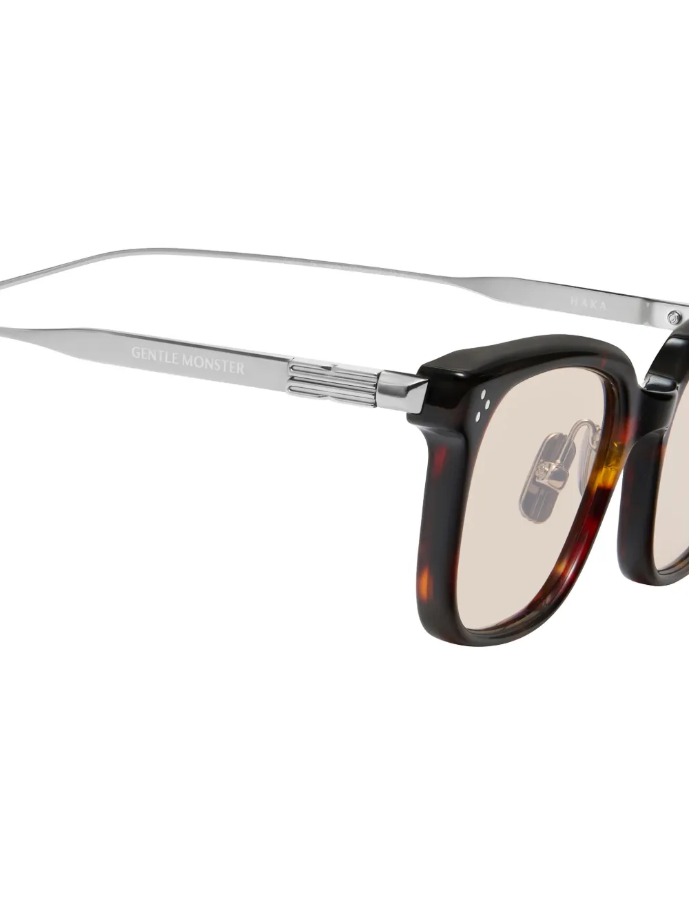 Gentle Monster Haka T1 rectangle-frame sunglasses Bruin