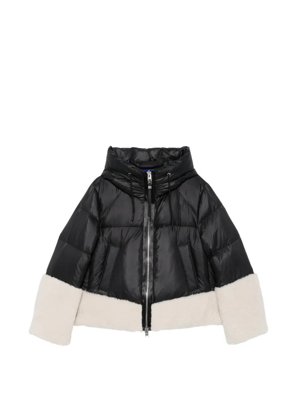 Duno fleece-trim puffer jacket - Black