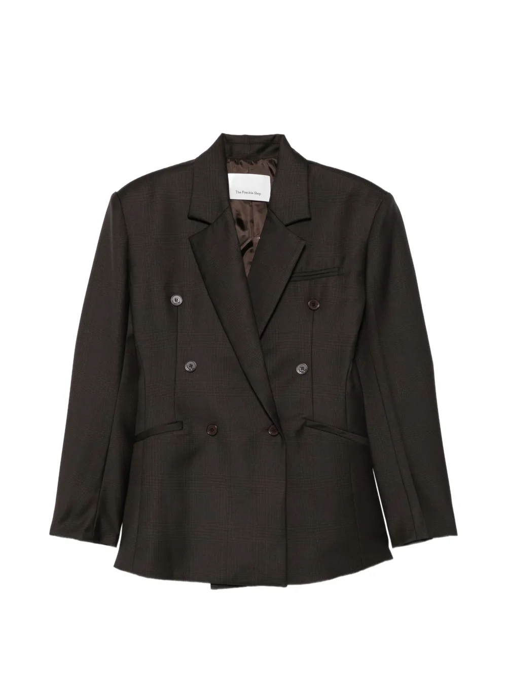 The Frankie Shop Jade double-breasted blazer Bruin