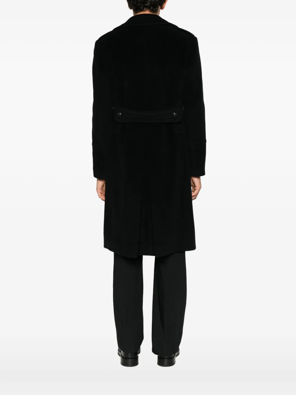 Tagliatore double-breasted martingala coat Zwart