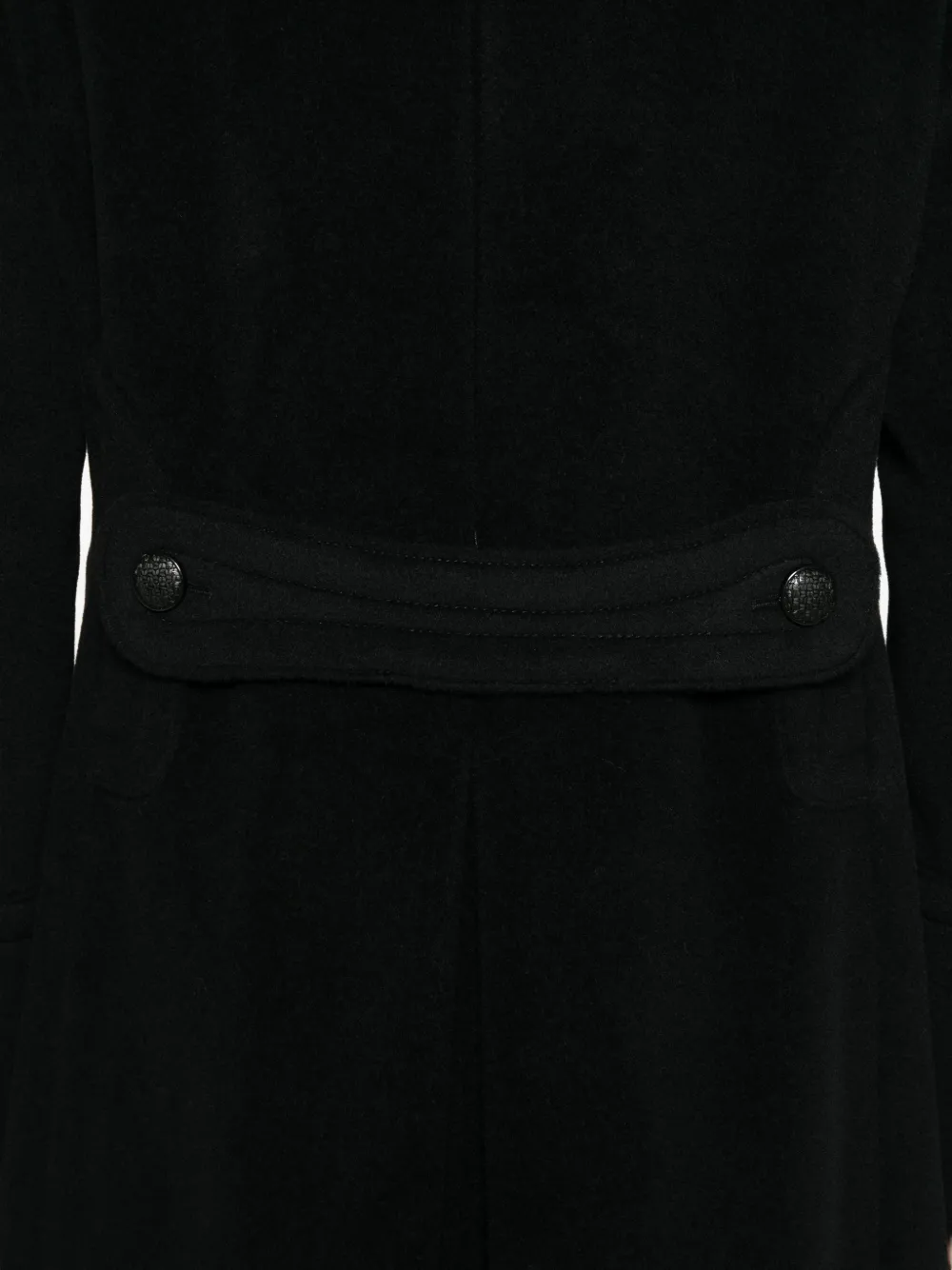 Tagliatore double-breasted martingala coat Zwart