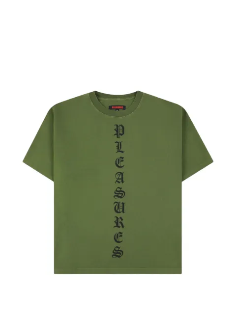 Pleasures Knight logo-print T-shirt
