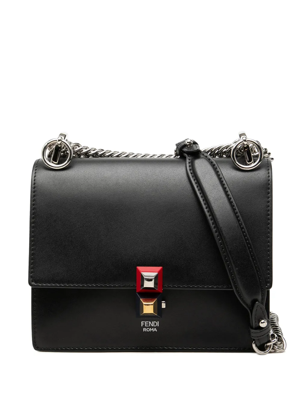 Fendi Pre-Owned 2010-2026 Small Leather Kan I crossbody bag - Schwarz