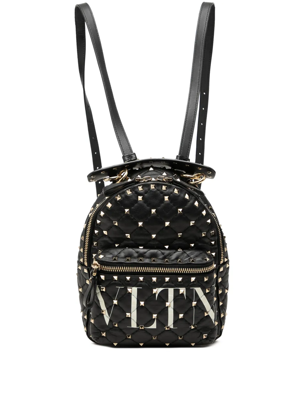 Valentino Garavani Pre-Owned 2000-2017 Mini Nappa VLTN Rockstud Spike backpack - Schwarz