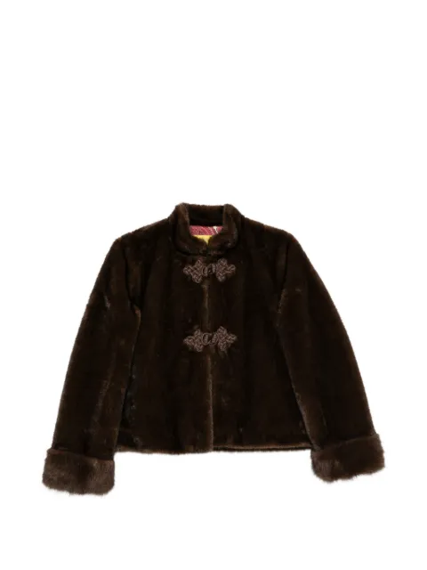 PHILIPPA 1970 frog-fastening faux-fur jacket