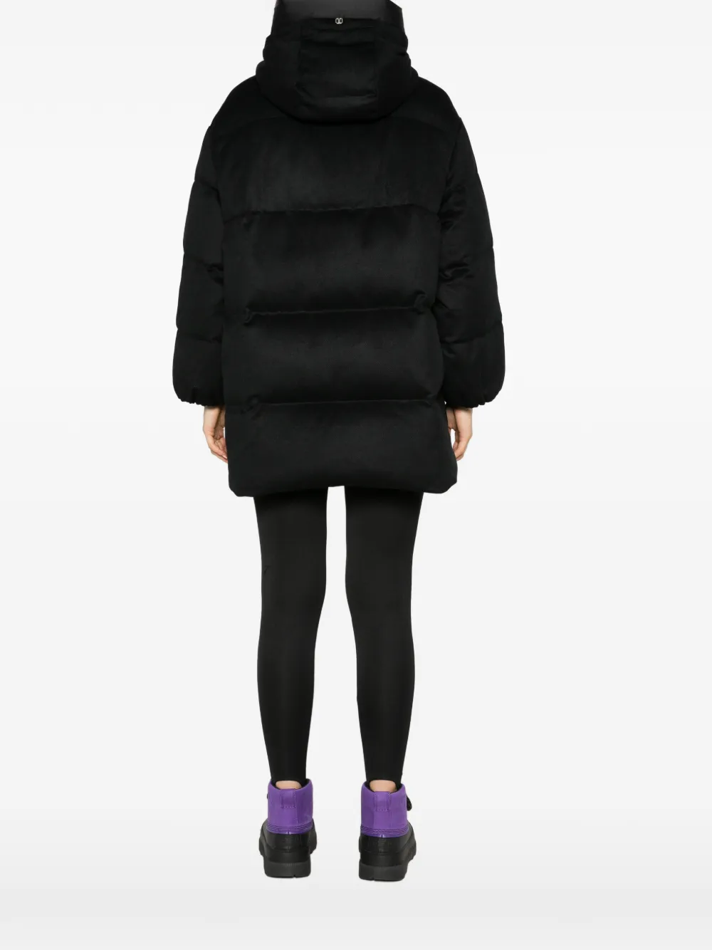 Duno quilted-pattern coat Zwart