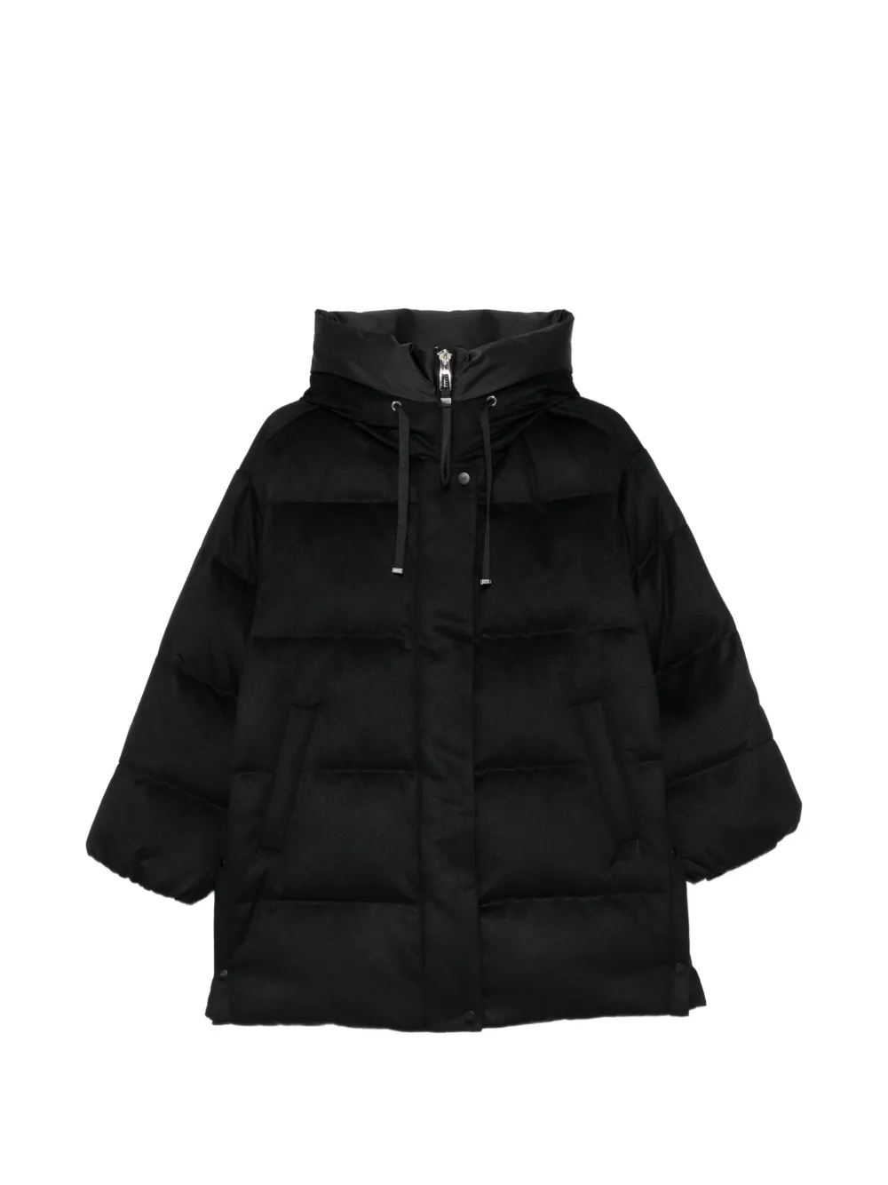 Duno quilted-pattern coat Zwart