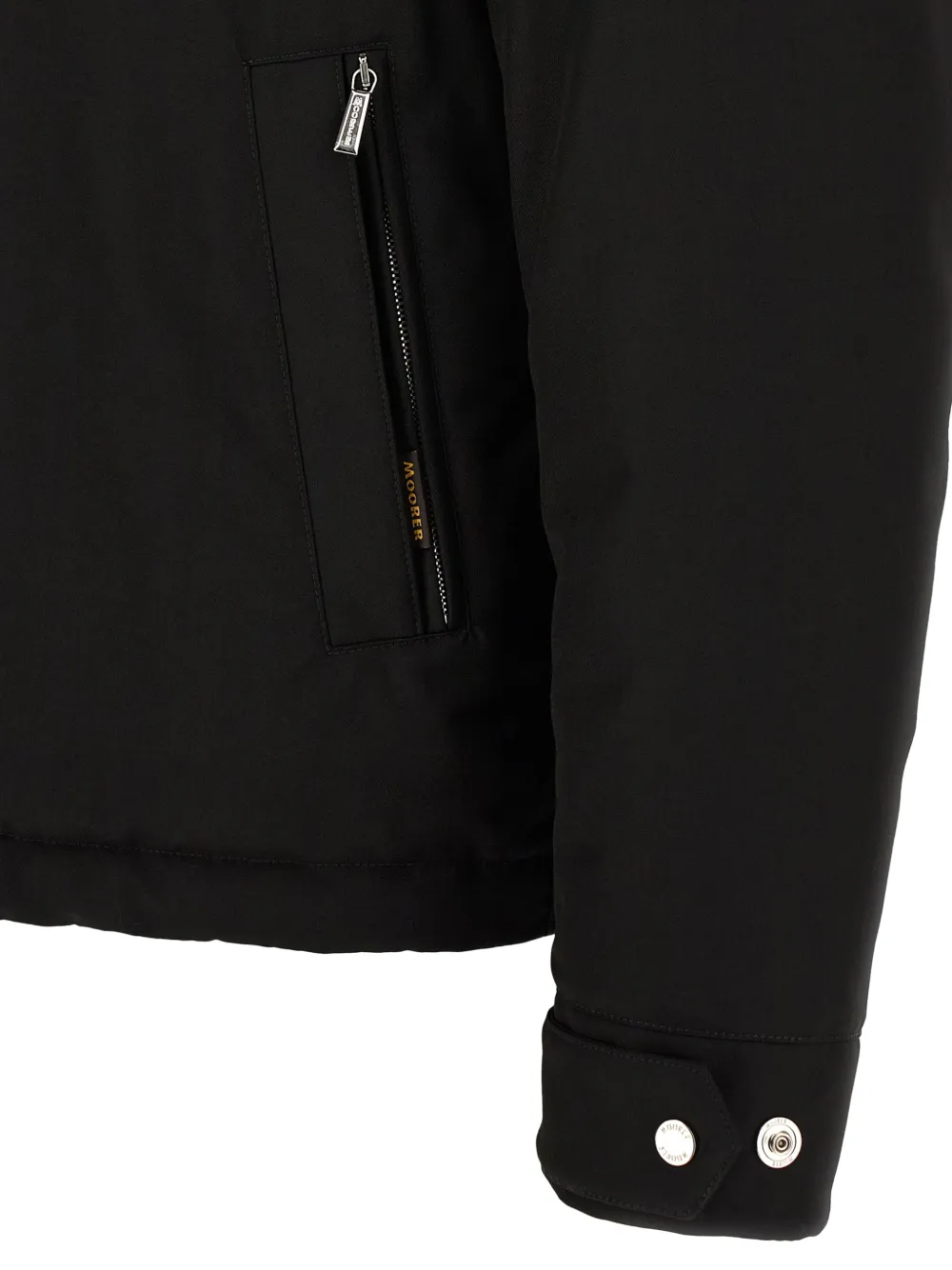 Moorer Albini Acqua hooded jacket Zwart