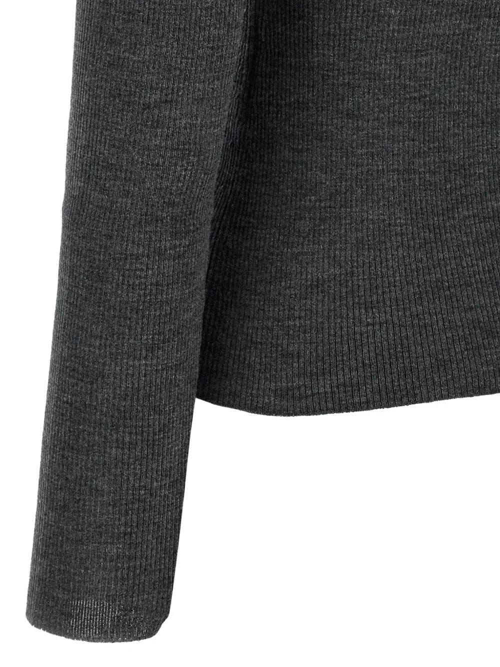 Max Mara Cavallo ribbed-knit sweater Grijs
