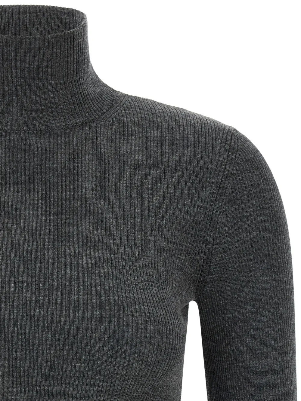 Max Mara Cavallo ribbed-knit sweater Grijs
