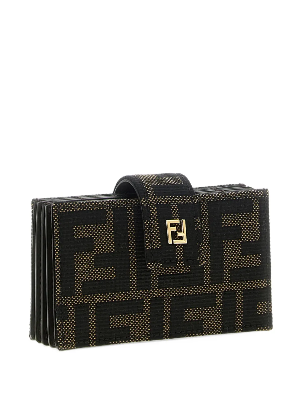 FENDI FF jacquard card case Bruin