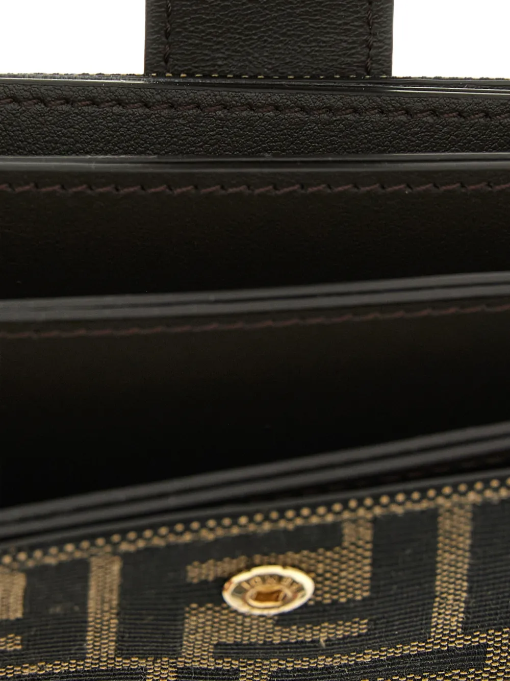 FENDI FF jacquard card case Bruin