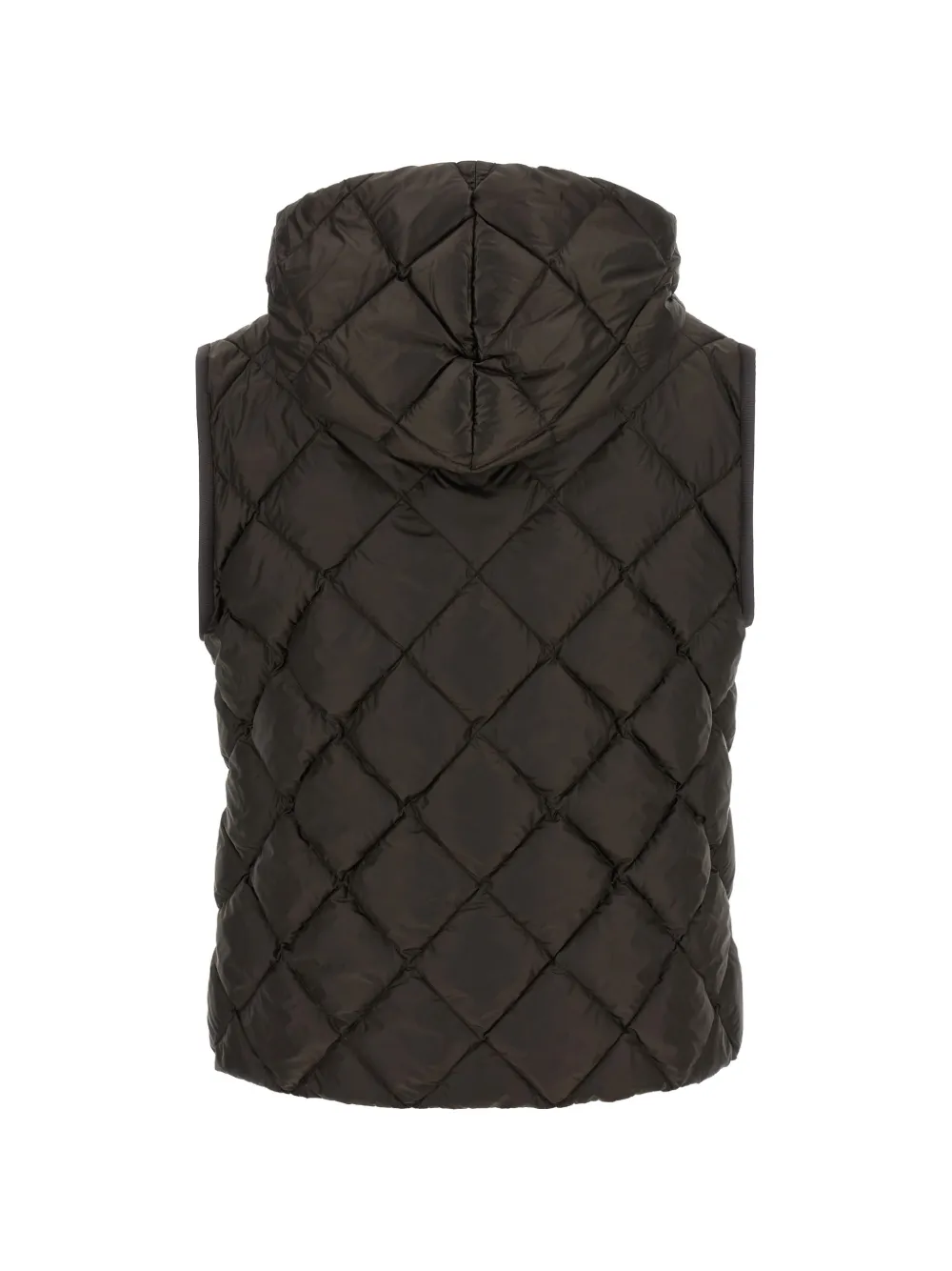 Weekend Max Mara Giochi diamond-quilted hooded gilet Bruin