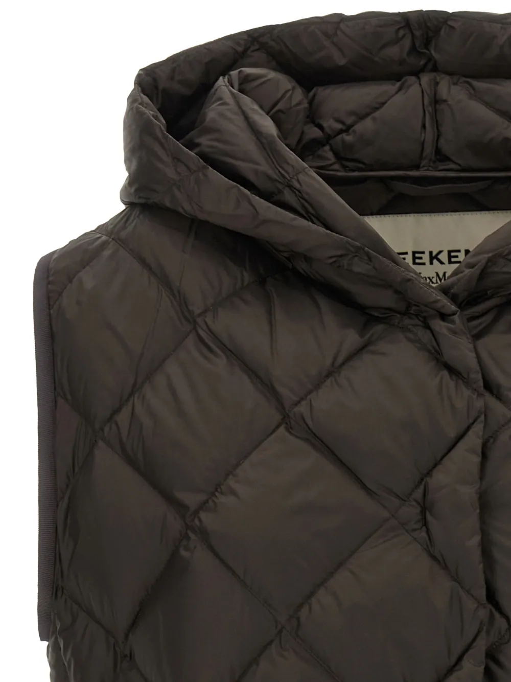 Weekend Max Mara Giochi diamond-quilted hooded gilet Bruin
