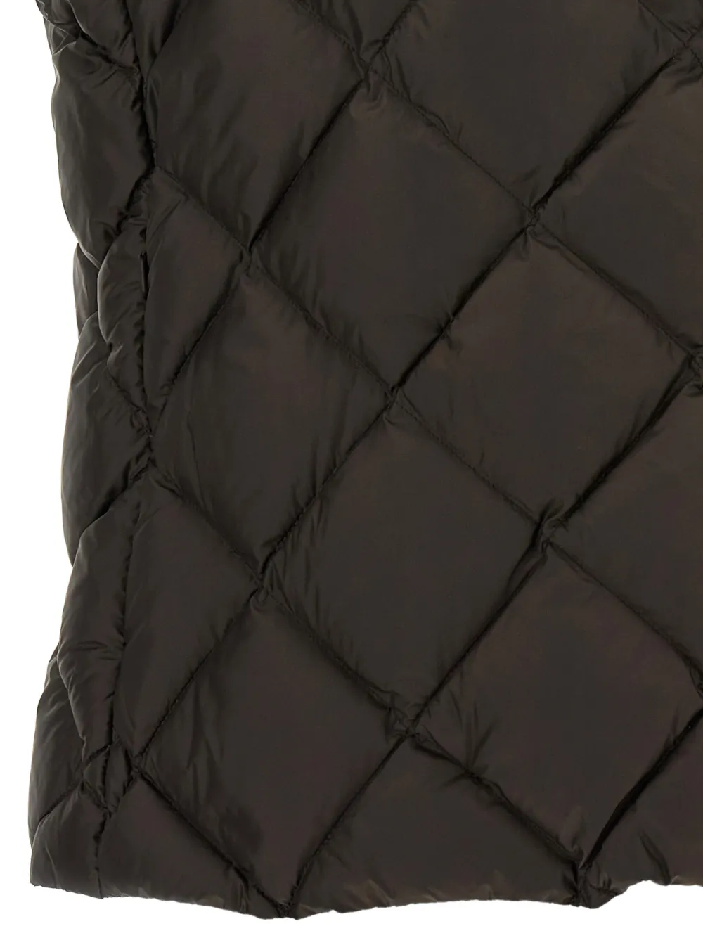 Weekend Max Mara Giochi diamond-quilted hooded gilet Bruin