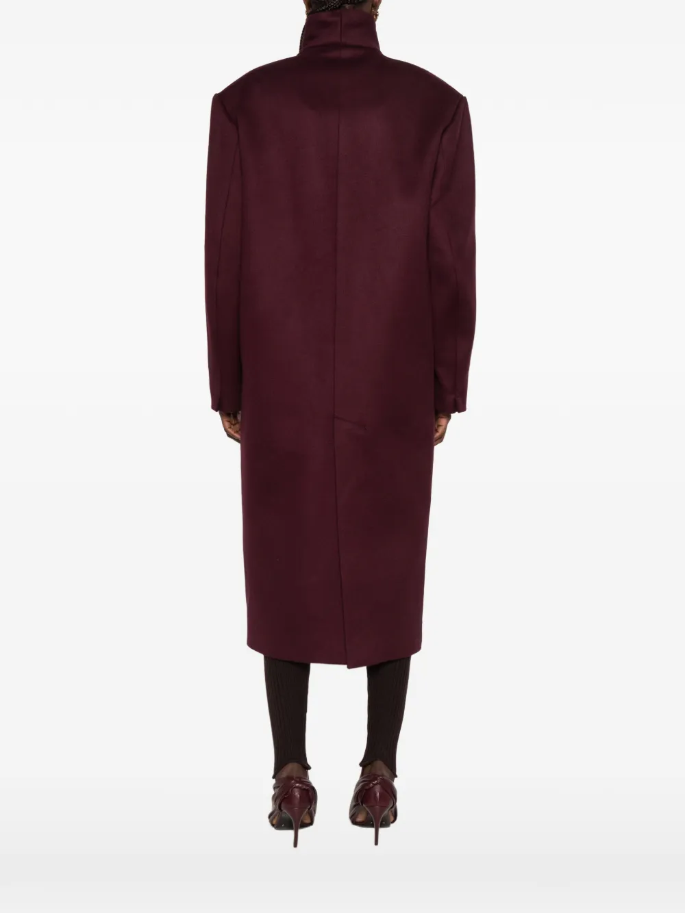 The Frankie Shop oversized single-breasted coat Rood