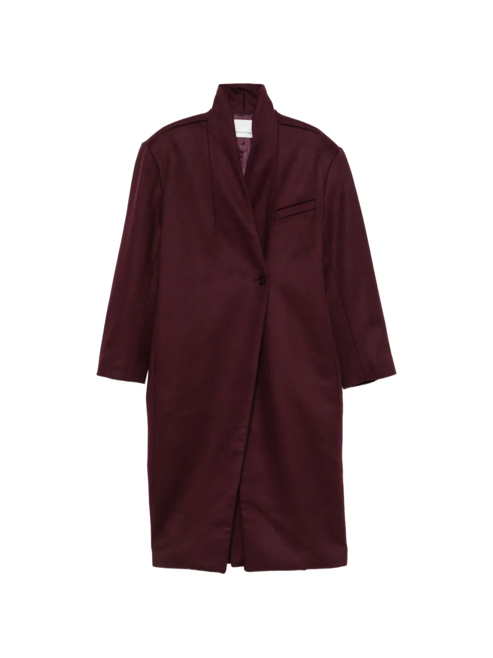 The Frankie Shop oversized single-breasted coat Rood