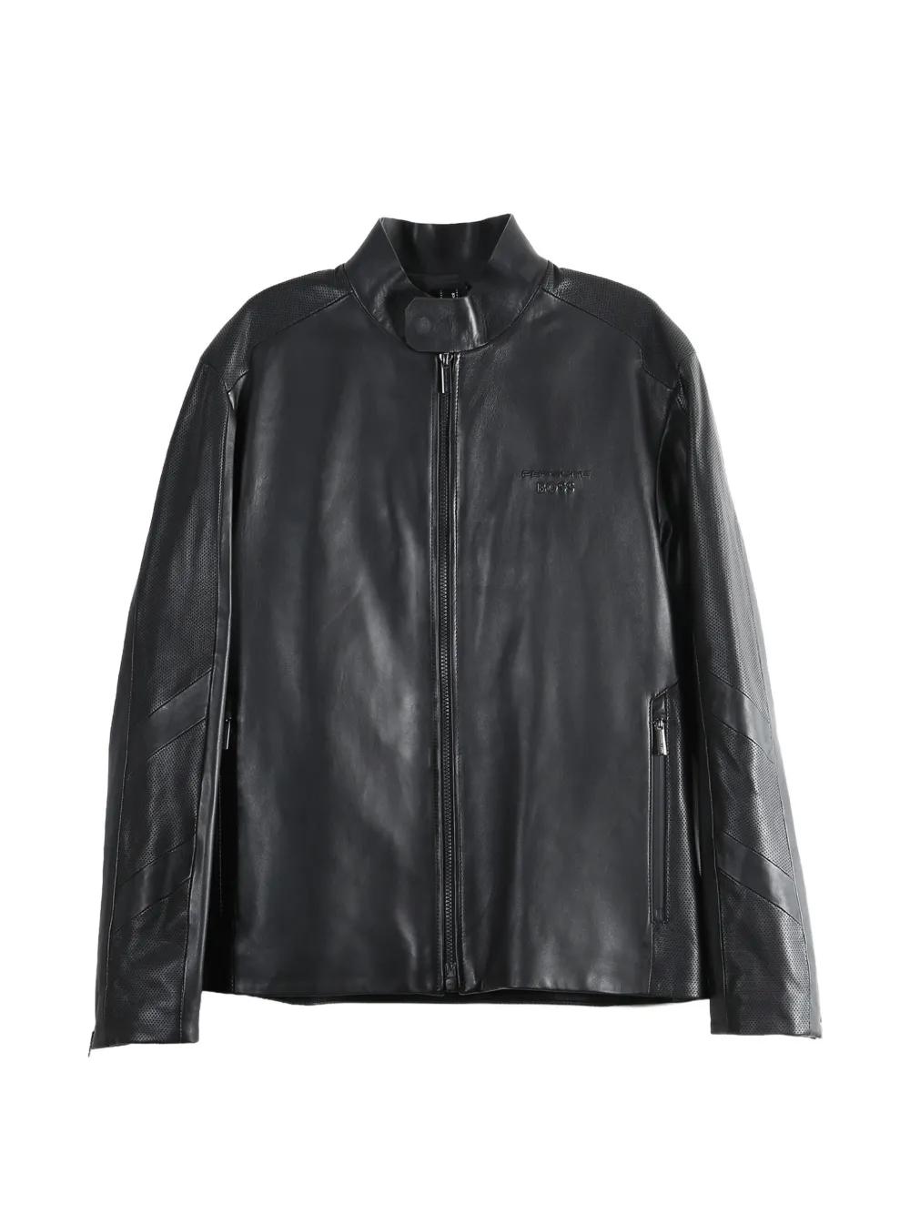 Hugo Boss Br x Porsche leather jacket - Nero