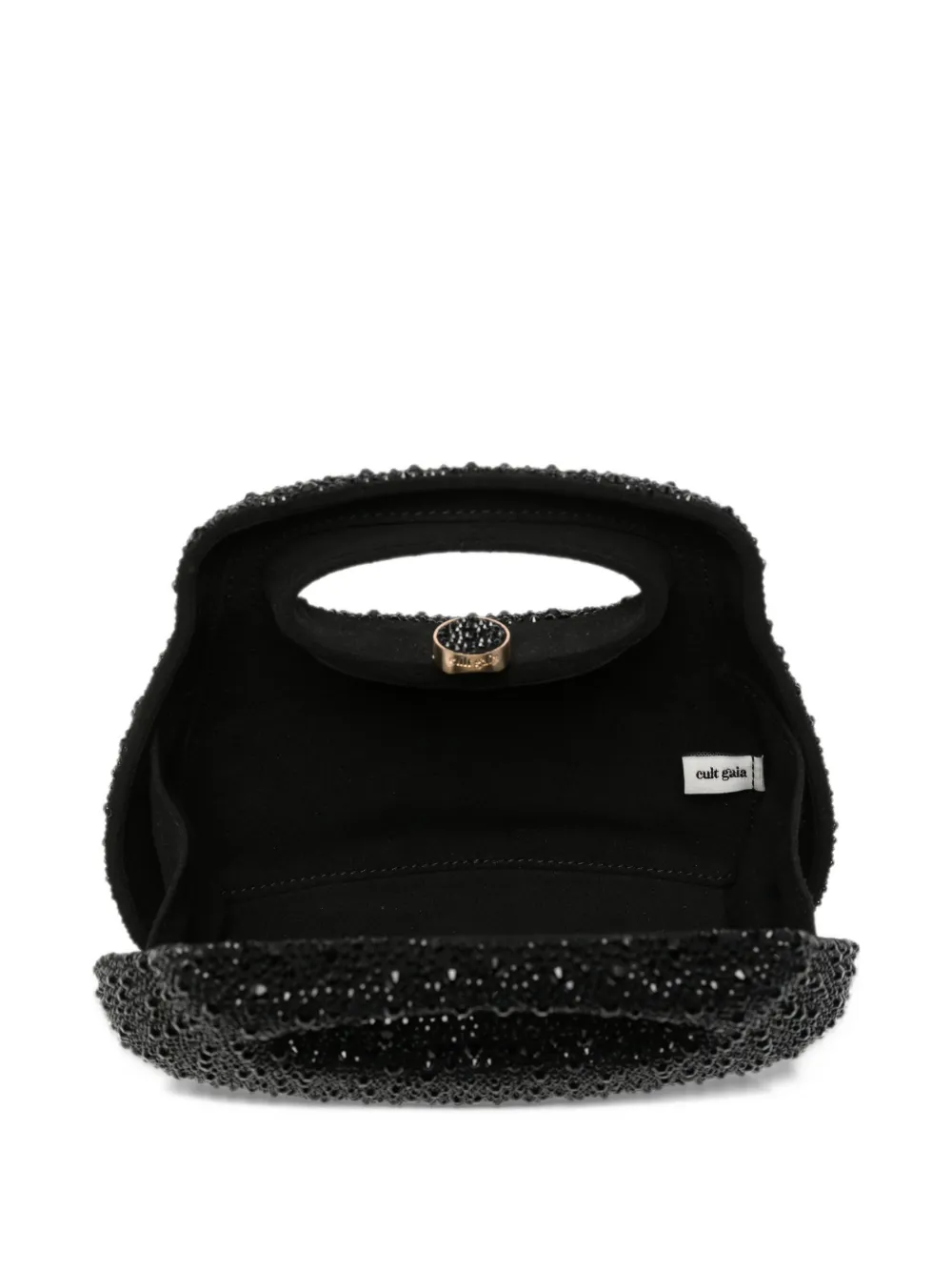 Cult Gaia Mimi rhinestone-embellished tote bag Zwart
