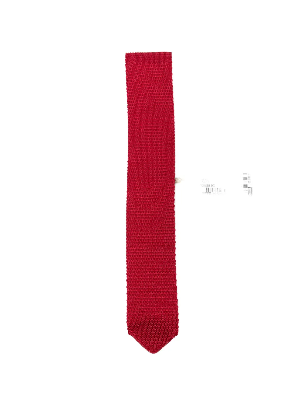 The Frankie Shop Zira Knitted Silk Tie In Red