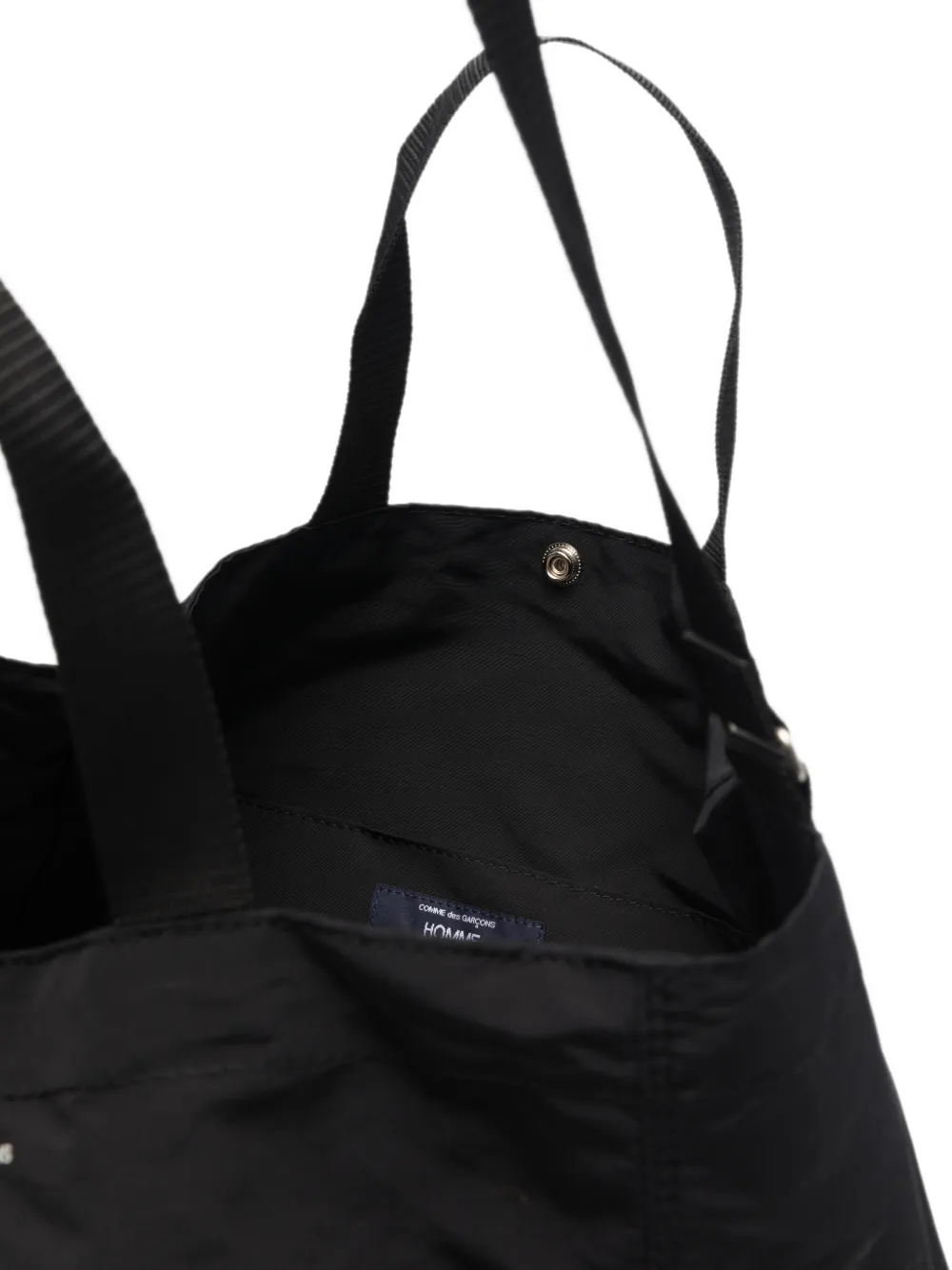 Comme des Garçons Homme logo-print tote bag Zwart