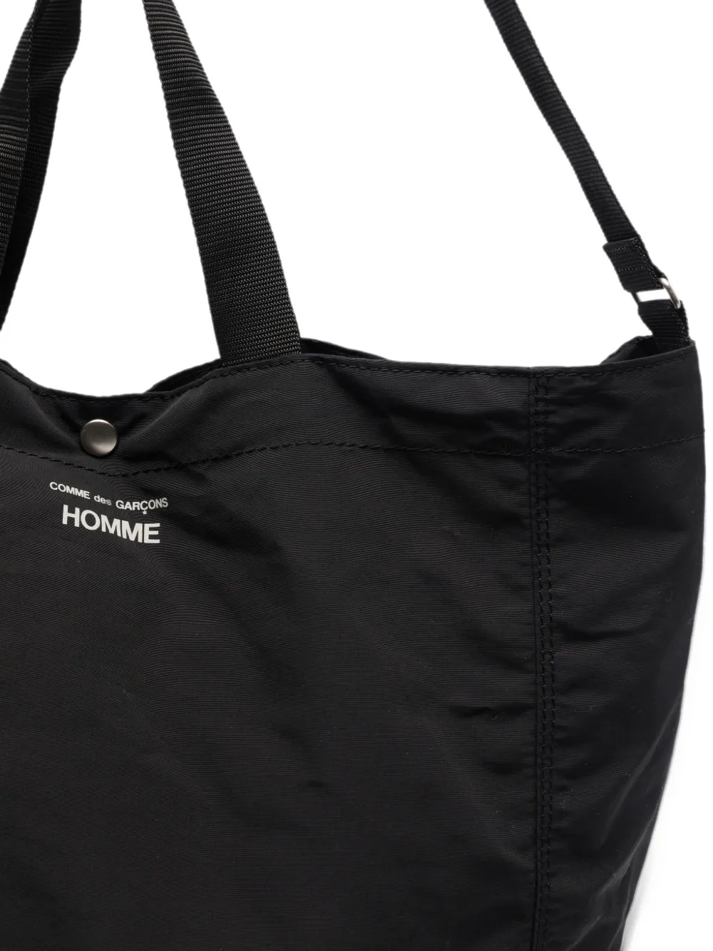 Comme des Garçons Homme logo-print tote bag Zwart