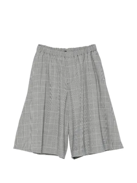 Black Comme Des Garçons Prince of Wales check cropped shorts