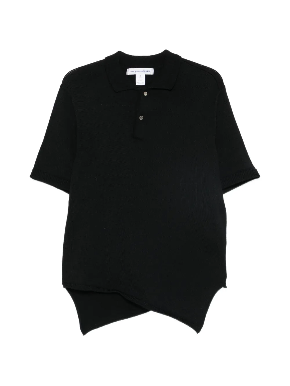 Comme Des Garçons Shirt wool polo shirt Zwart