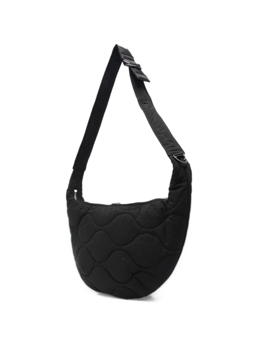 Comme des Garçons Homme quilted curved shoulder bag Zwart