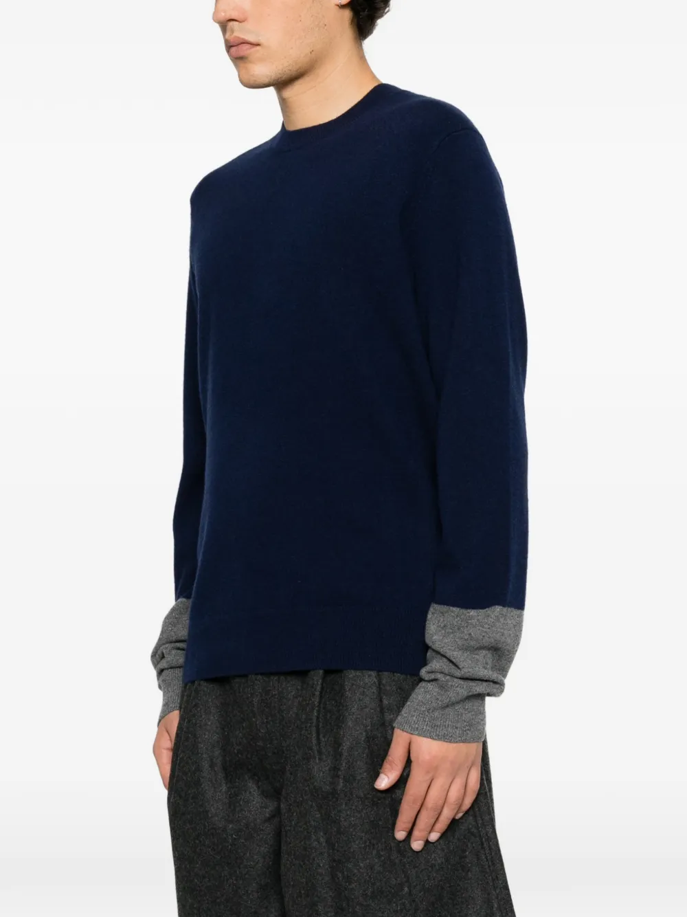 Comme Des Garçons Shirt crew-neck sweater Blauw