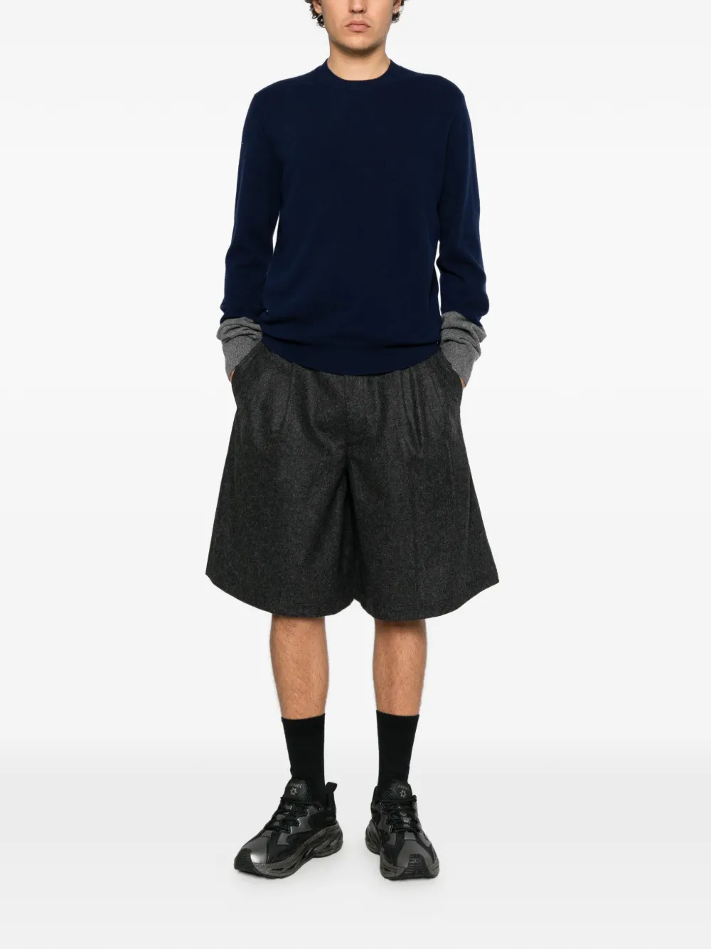 Comme Des Garçons Shirt crew-neck sweater Blauw
