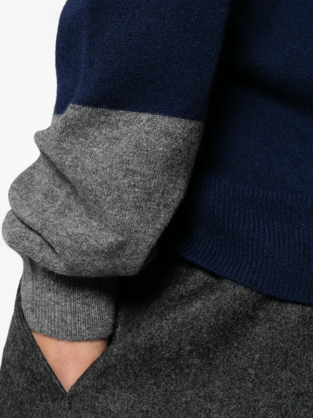 Comme Des Garçons Shirt crew-neck sweater Blauw