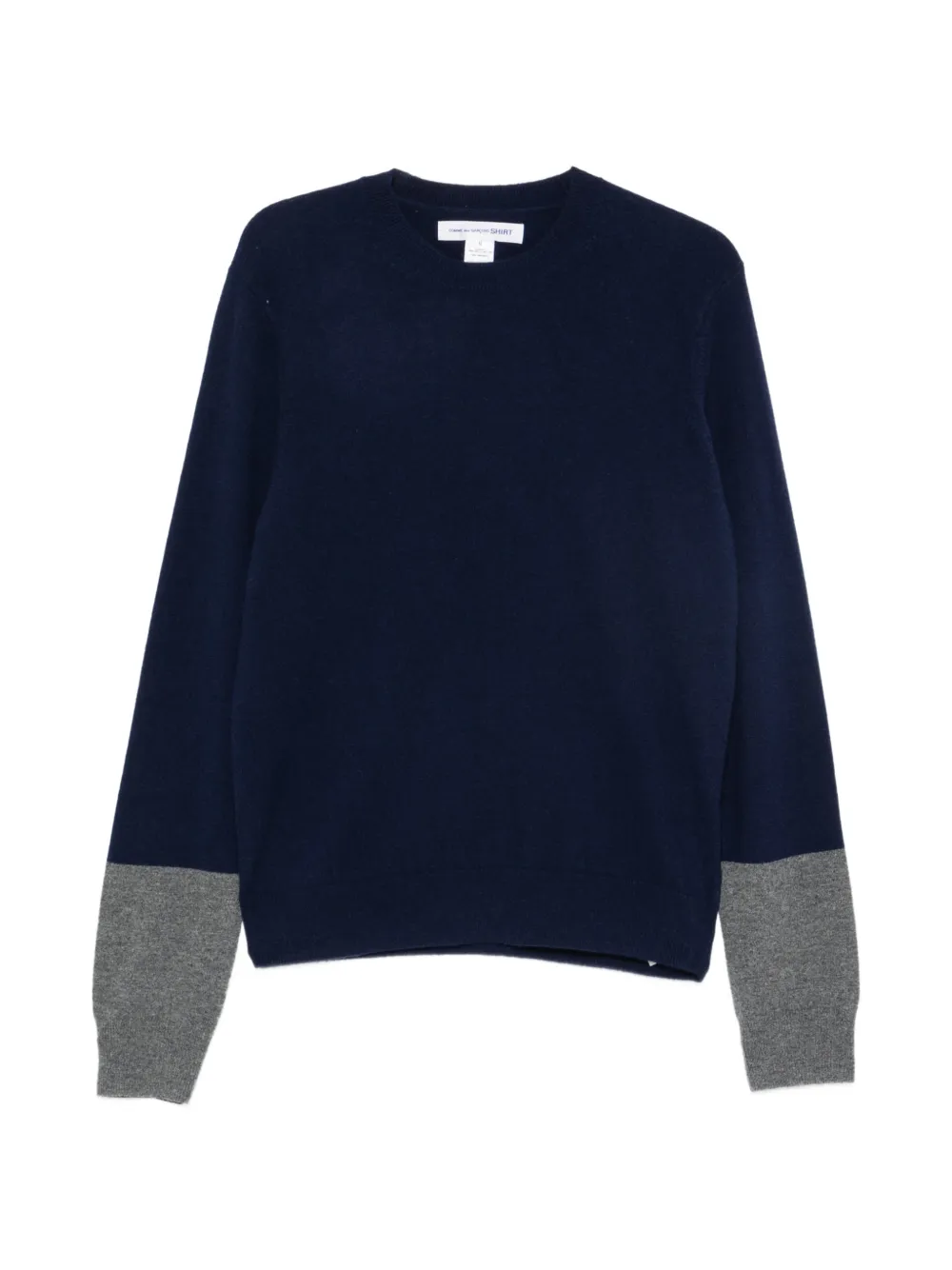 Comme Des Garçons Shirt crew-neck sweater Blauw