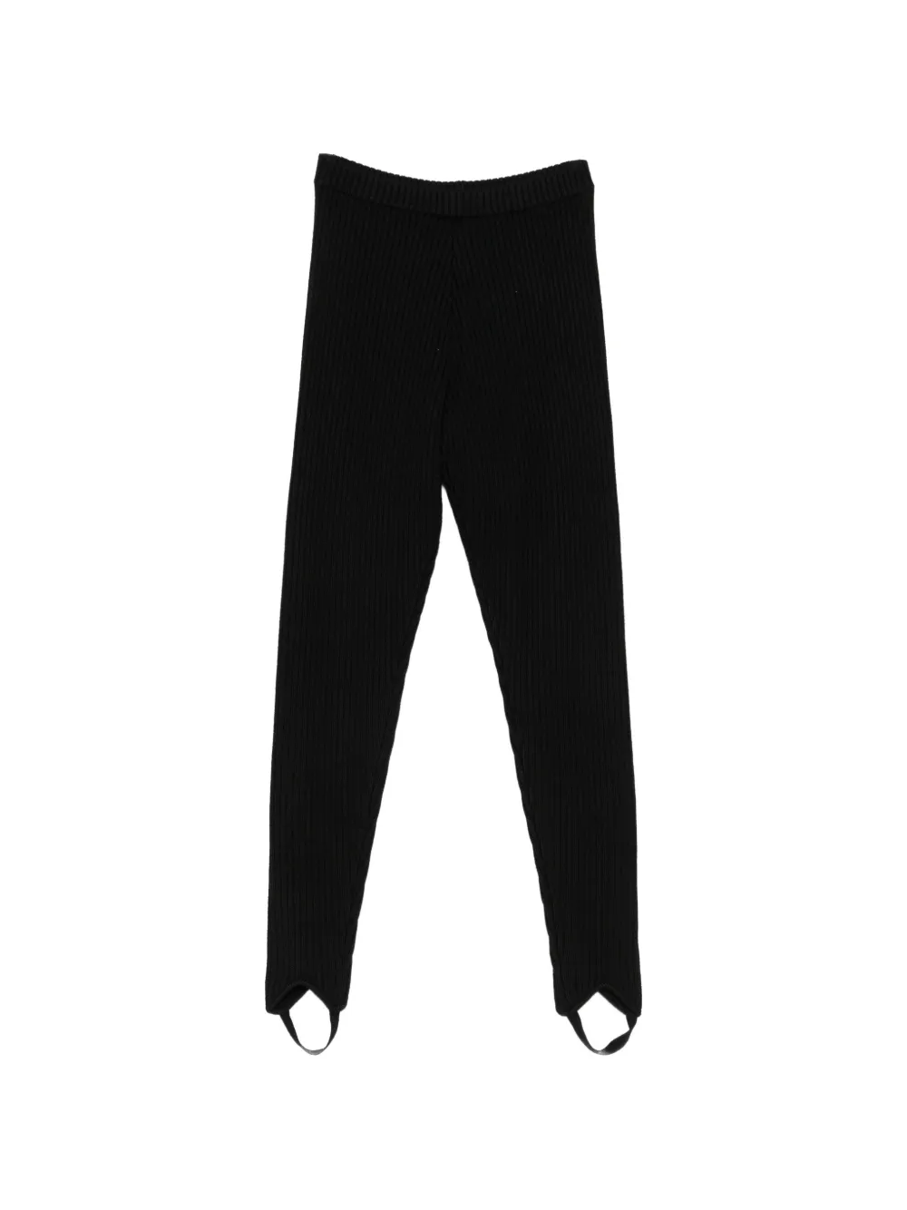 The Frankie Shop Piuma ribbed-knit leggings Zwart