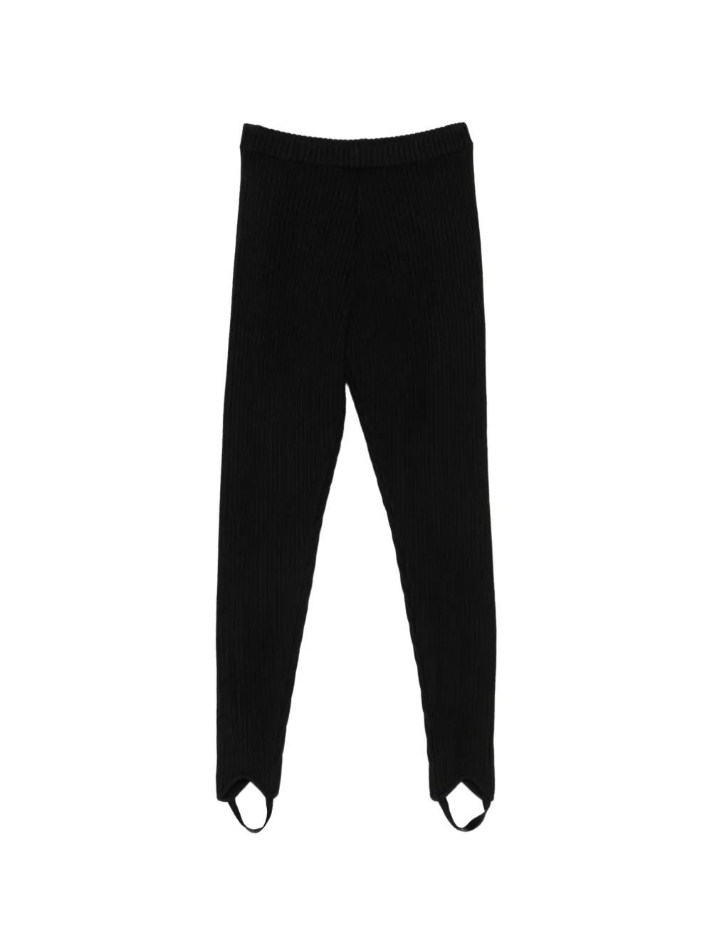 The Frankie Shop Piuma ribgebreide legging Zwart